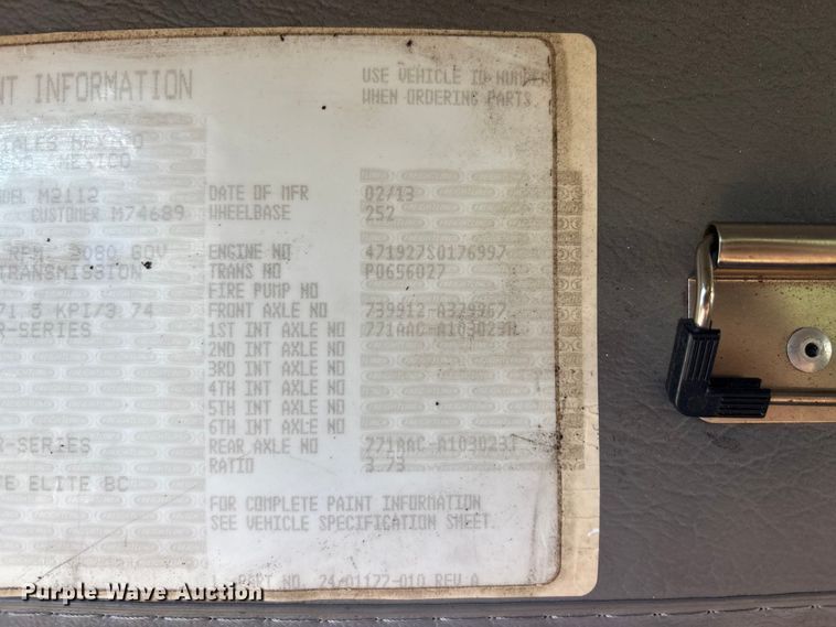 image for item EM6106 2014 Freightliner M2 112 side curtain box truck  