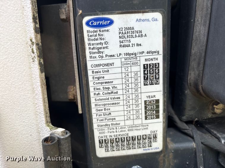 image for item EM6114 2013 Utility Trailer Manufacturer refrigerated van trailer