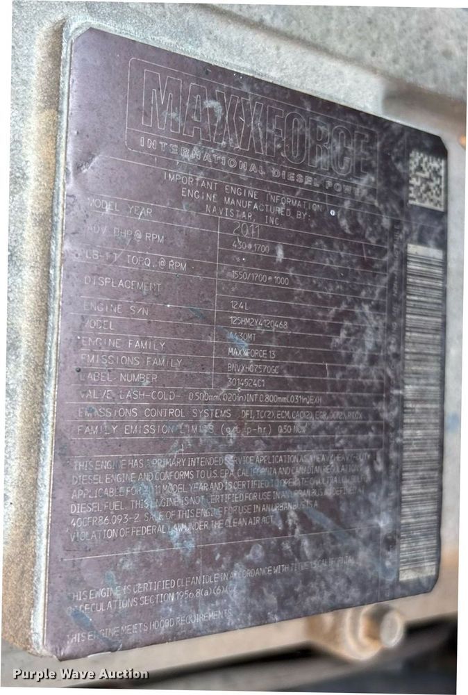 image for item EN5525 2012 International ProStar Plus Eagle semi truck