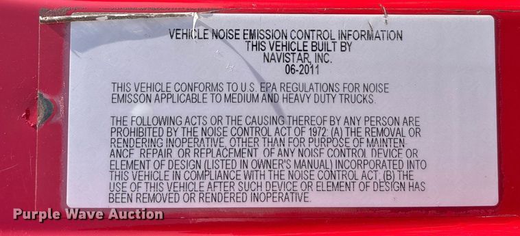 image for item EN5525 2012 International ProStar Plus Eagle semi truck