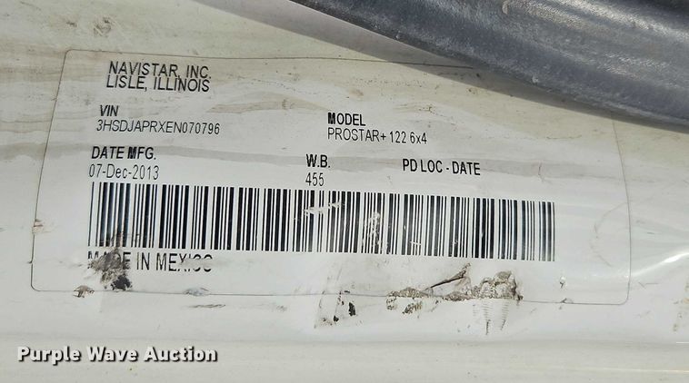 image for item EO4724 2014 International ProStar semi truck