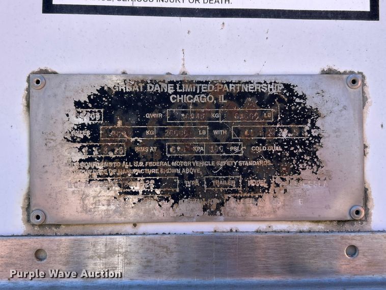 image for item ET3305 2006 Great Dane 7411T-SSLA dry van trailer