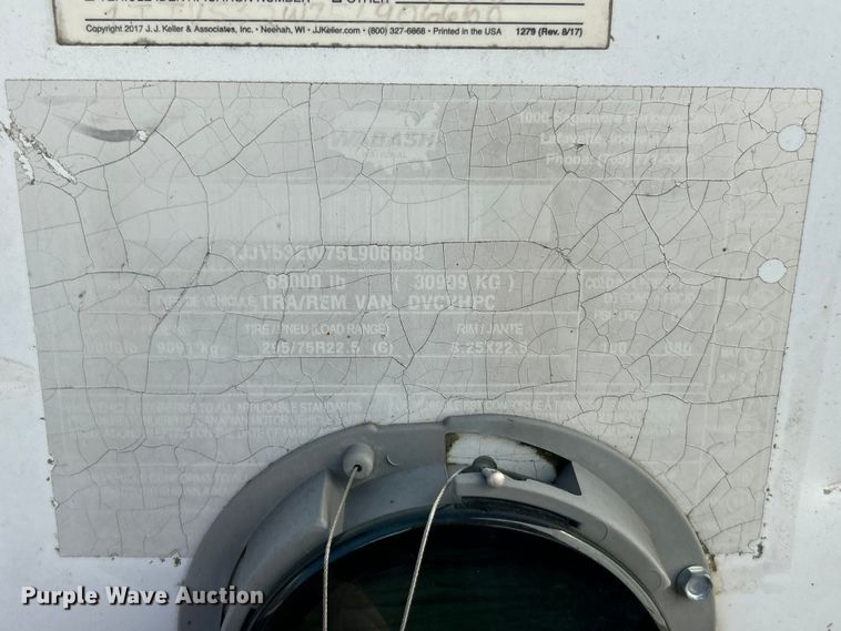 image for item ET3308 2005 Wabash DVCVHPC dry van trailer