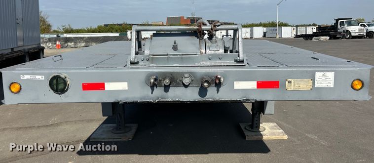 image for item ET3358 1998 Trail King TK70HT-462 drop deck hydraulic tail equipment trailer