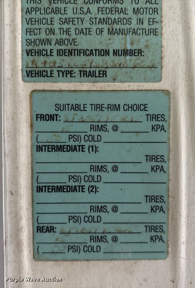 image for item ET8581 2003 Rollingstar Manufacturing Inc. fiber optic splicing trailer