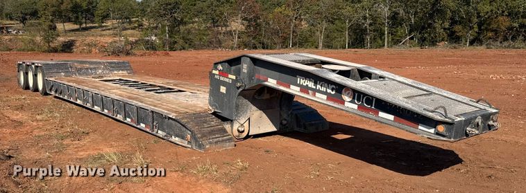 image for item EU5087 1990 Trail King TK100DGP-503 lowboy equipment trailer