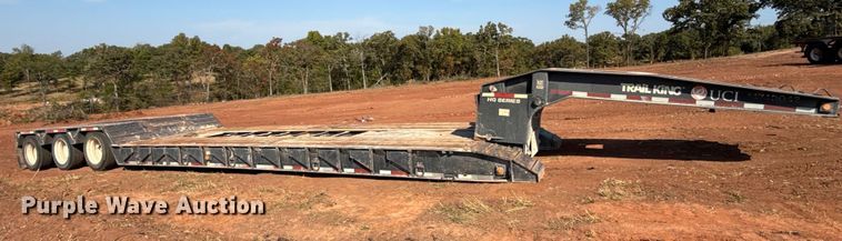 image for item EU5087 1990 Trail King TK100DGP-503 lowboy equipment trailer