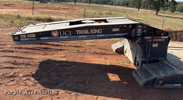 image for item EU5087 1990 Trail King TK100DGP-503 lowboy equipment trailer