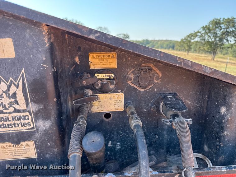 image for item EU5087 1990 Trail King TK100DGP-503 lowboy equipment trailer