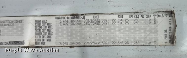 image for item EU6265 2016 Freightliner  Cascadia 113 semi truck