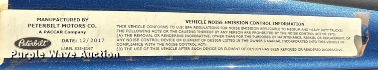 image for item YA0655 2018 Peterbilt 579 semi truck