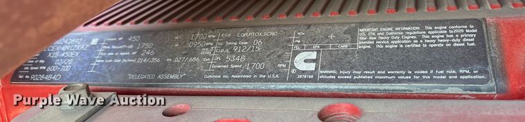 image for item YA1087 2021 International LT625 semi truck