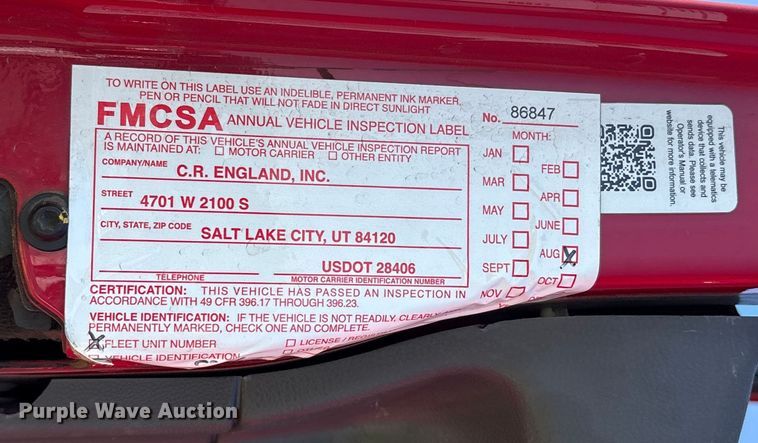 image for item YA1087 2021 International LT625 semi truck