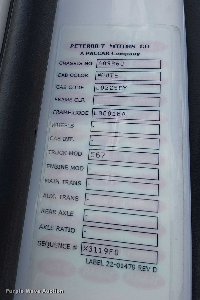 image for item YA1228 2024 Peterbilt 567 semi truck