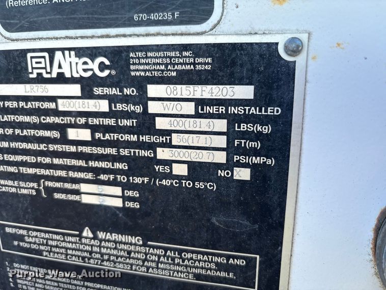 image for item YA1257 2016 Freightliner Business Class M2 forestry bucket truck