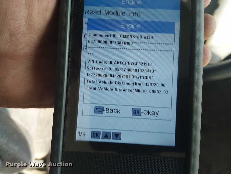 image for item DJ7852 2016 BlueBird Vison school bus