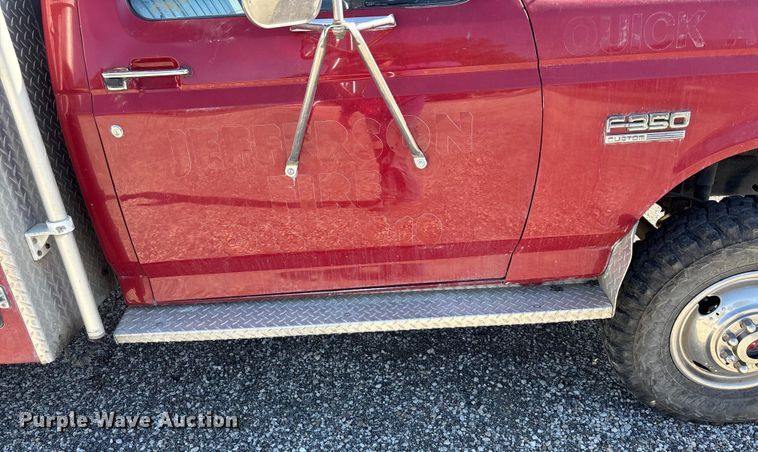 image for item DK0022 1990 Ford F350 brush fire truck