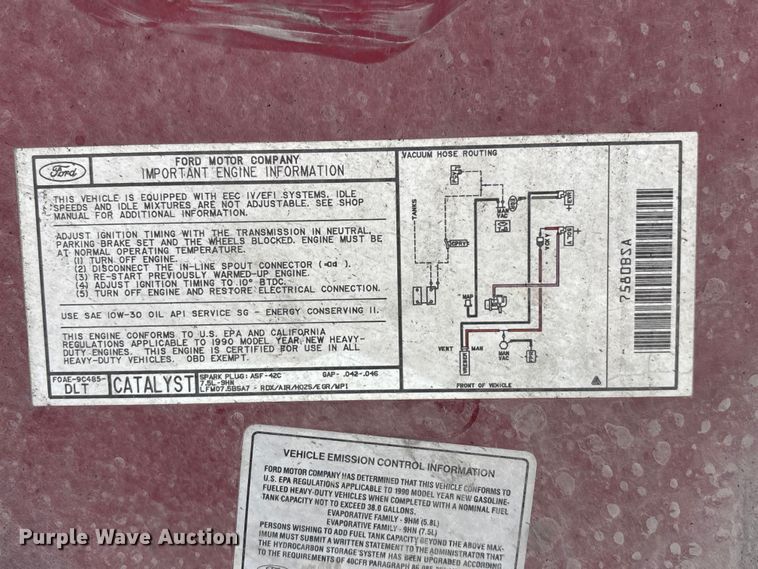 image for item DK0022 1990 Ford F350 brush fire truck