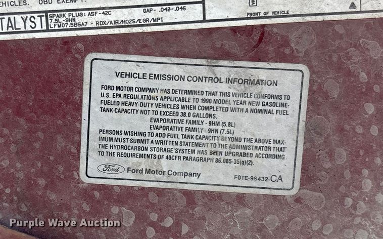 image for item DK0022 1990 Ford F350 brush fire truck