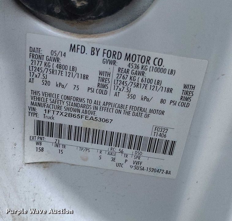 image for item DP5072 2015 Ford F250 Super Duty SuperCab pickup truck