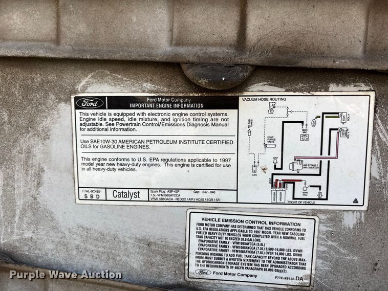 image for item DU1482 1997 Ford F250 pickup truck