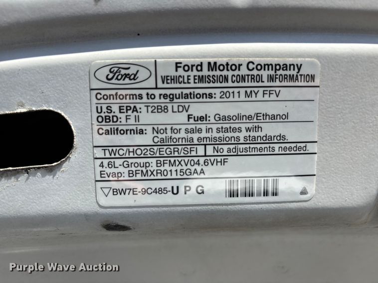 image for item DU1483 2011 Ford Crown Victoria Police Interceptor 