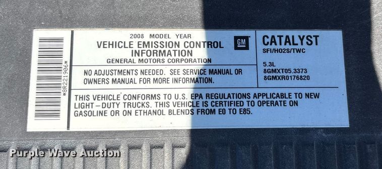 image for item DU1484 2008 Chevrolet Tahoe Police SUV