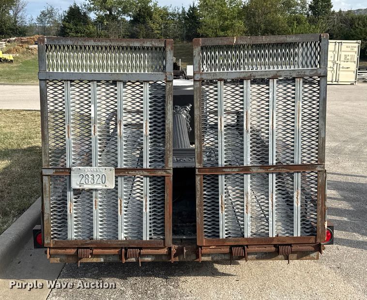 image for item DU3534 1987 JFW utility trailer