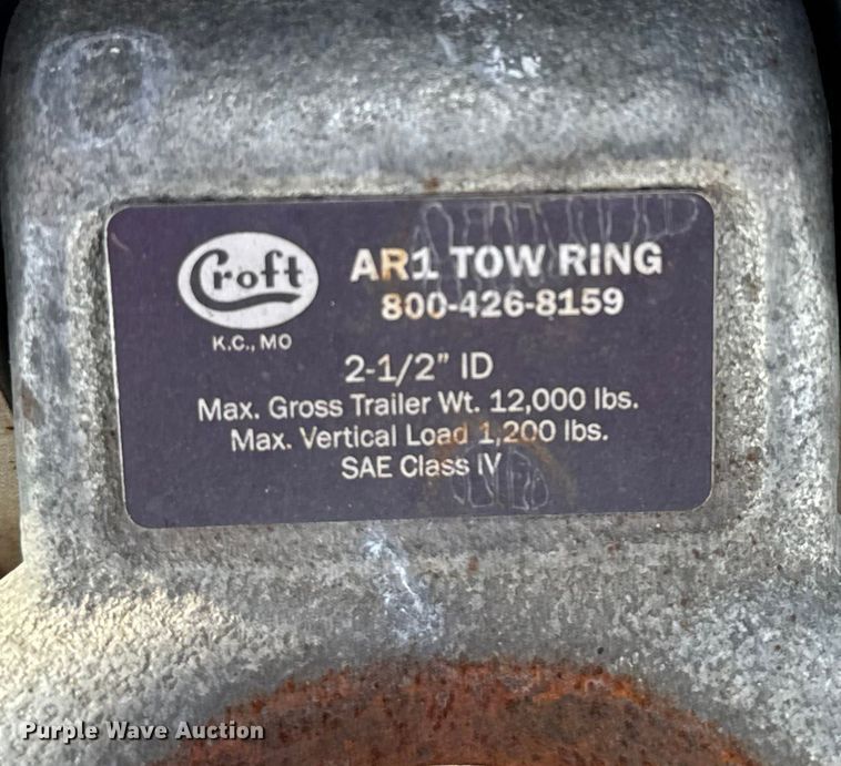 image for item DU3534 1987 JFW utility trailer