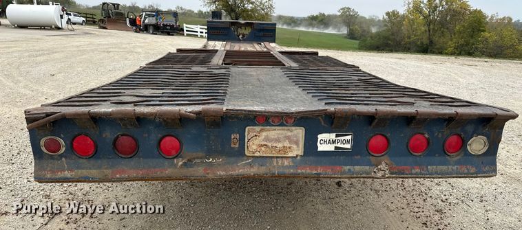 image for item DU3608 1974 Hyster drop deck hydraulic tail equipment trailer