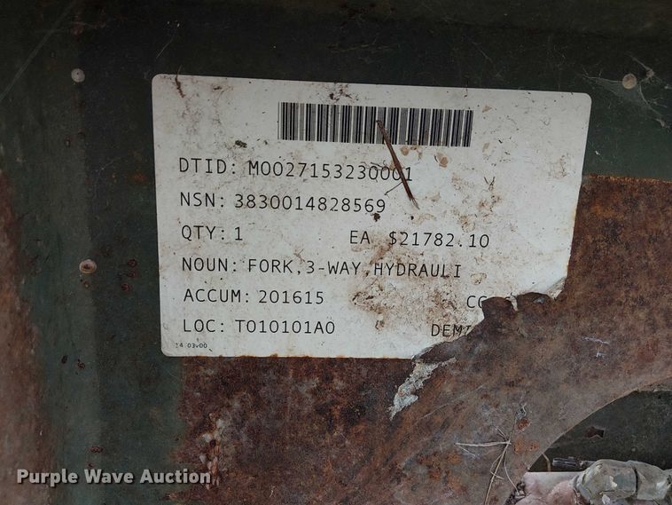 image for item DU3611 Wheel loader forks