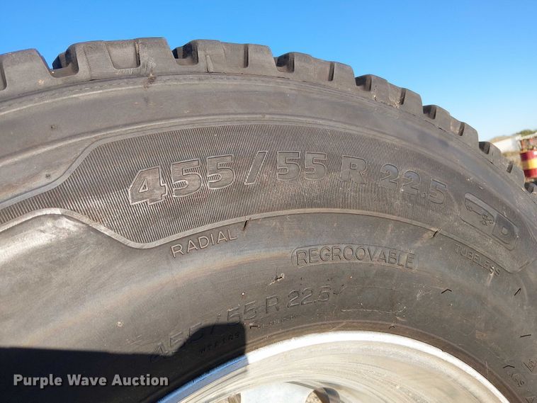 image for item DU3651 (4) Michelin 455/55R22.5 tires and wheels