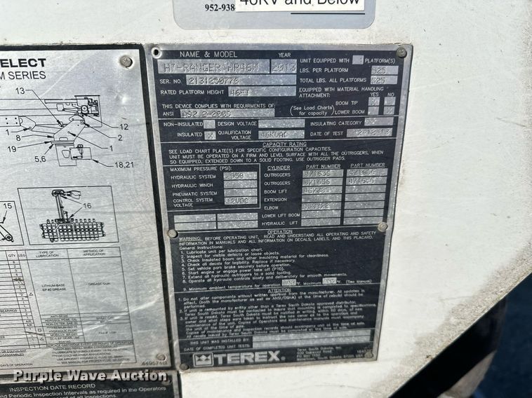 image for item DW4277 2013 Ford F750 Super Duty bucket truck