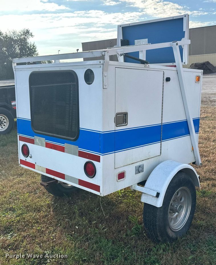 image for item DW4280 2002 Kustom Signals Smart Radar speed sign trailer