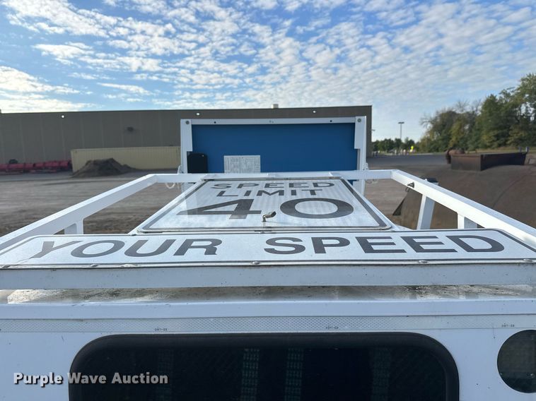 image for item DW4280 2002 Kustom Signals Smart Radar speed sign trailer