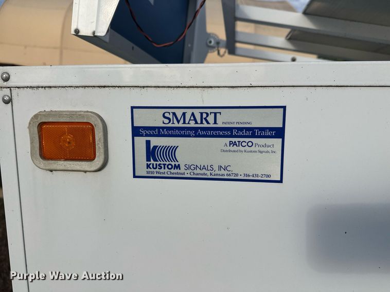 image for item DW4280 2002 Kustom Signals Smart Radar speed sign trailer