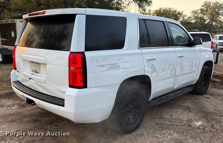 image for item DX5765 2016 Chevrolet Tahoe Police SUV