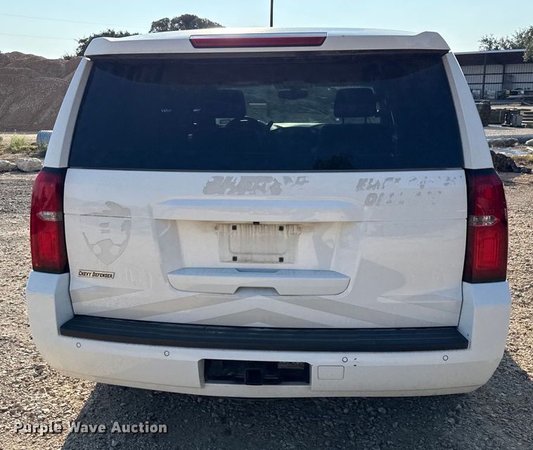 image for item DX5772 2018 Chevrolet Tahoe Police SUV