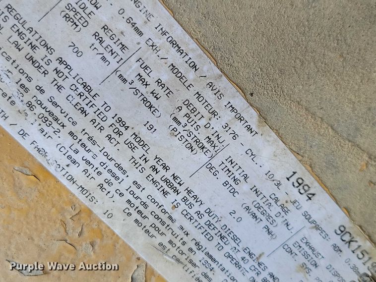 image for item DX6463 1995 Ford L9000 dump truck