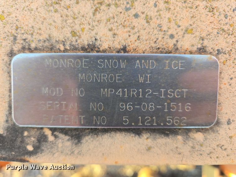 image for item DY1438 Monroe MP41R12-ISCT snow plow