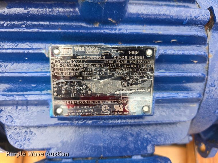 image for item DZ3484 WEG TE18FOXON0 water pump