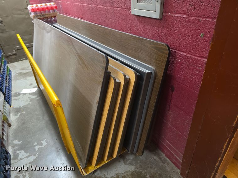 image for item DZ3485 (10) 8'L folding tables 