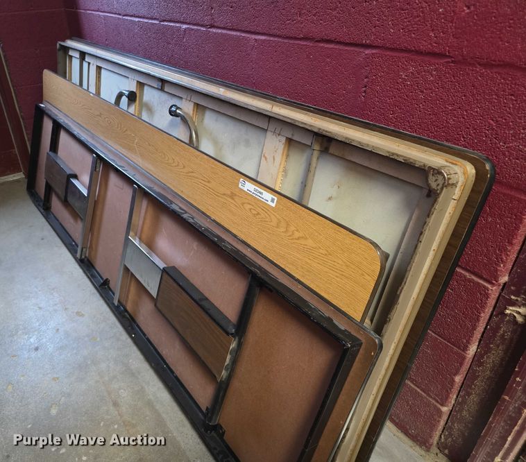 image for item DZ3485 (10) 8'L folding tables 