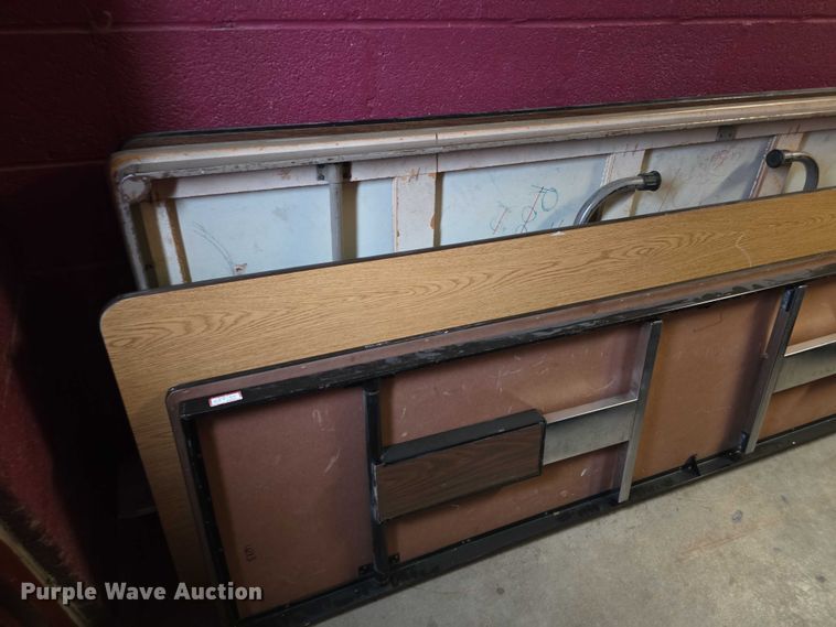 image for item DZ3485 (10) 8'L folding tables 