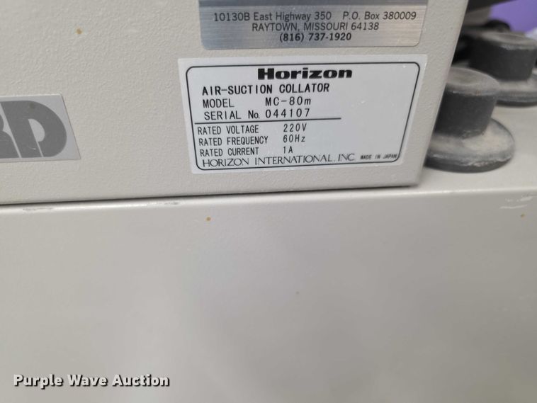 image for item DZ6423 Horizon FC11 collator/stitcher/trimmer