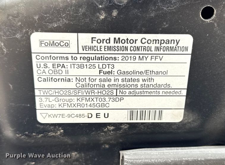 image for item EA1967 2019 Ford Explorer Police Interceptor SUV