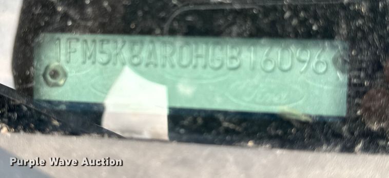 image for item EA1969 2017 Ford Explorer Police Interceptor SUV