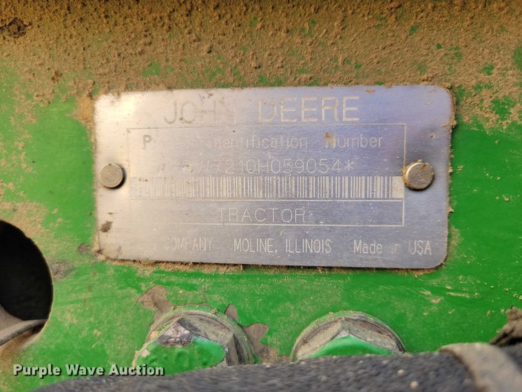 image for item EA2664 2001 John Deere 7210 MFWD tractor