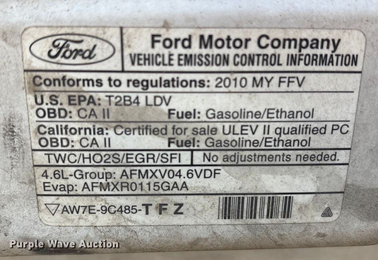 image for item EA6971 2010 Ford Crown Victoria Police Interceptor 