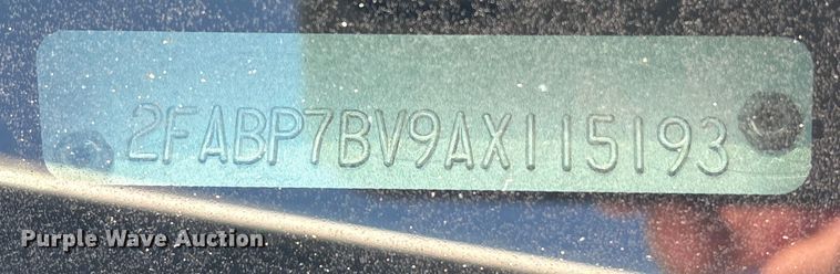 image for item EA6971 2010 Ford Crown Victoria Police Interceptor 